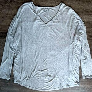 Loft Soft Tunic Tee, Medium, Gray